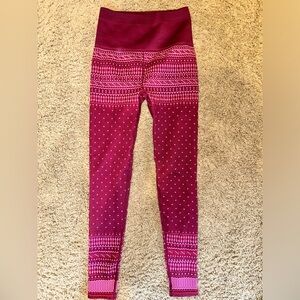 Fabletics festive leggings.